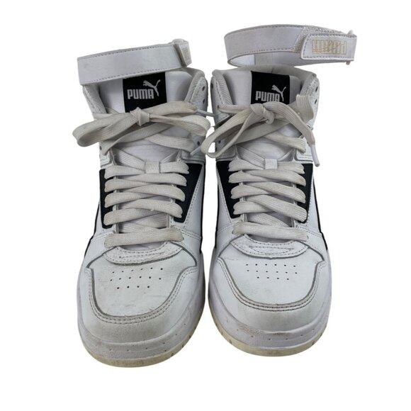 Puma Boys RBD Game 386172-01 White Basketball Shoes Sneakers Youth Size 6.5*Flaw - Picture 4 of 11